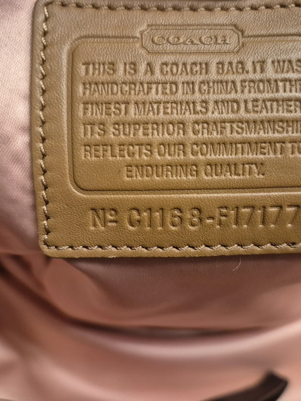 Coach Beige Signature Canvas Mulifunction Tote with Tan Leather Trim